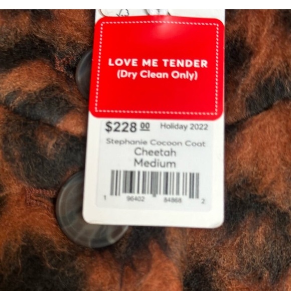 MARINE LAYER Stephanie Cocoon Coat in Cheetah Size XS - Picture 8 of 9